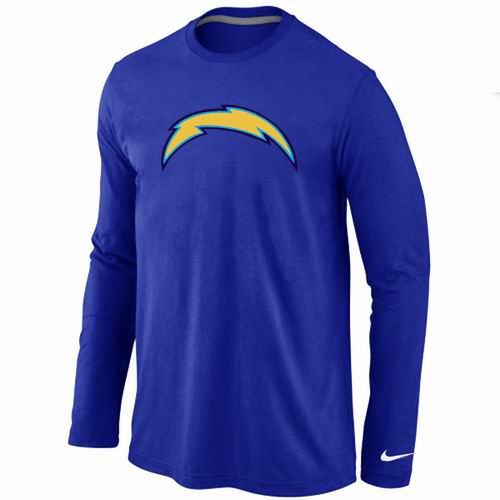 Nike Los Angeles Chargers Team Logo Long Sleeve NFL T-Shirt - Blue